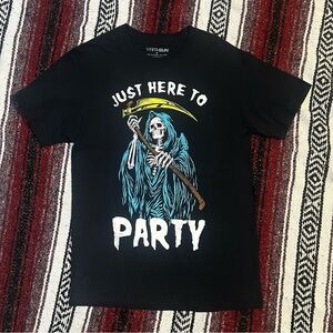 Grim Reaper Black graphic tee medium